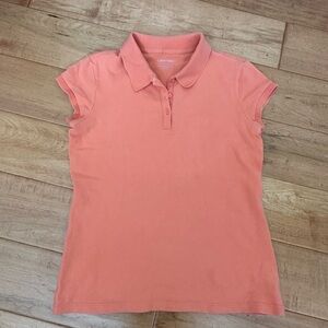 Calvin Klein ck Peachy Coral Orange Polo Size S